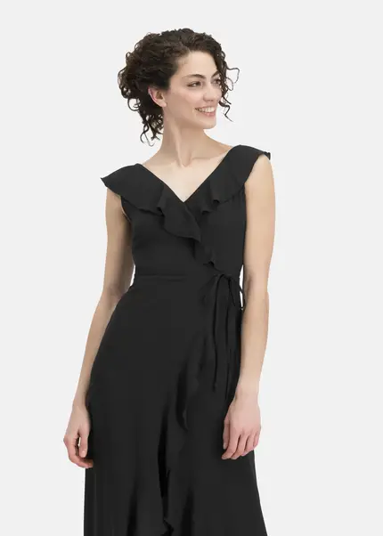 Nicowa Elegant chiffon dress with plain-coloured fabric – DINOWA in BLACKarticle number NC6A22001019E-002 Hotsell