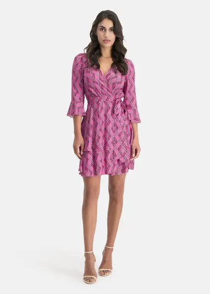 Nicowa Extravagant wrap dress - PINOWA in PINKarticle number NC7A12022044E-139 Schlussverkauf