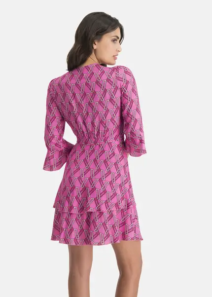 Nicowa Extravagant wrap dress - PINOWA in PINKarticle number NC7A12022044E-139 Schlussverkauf