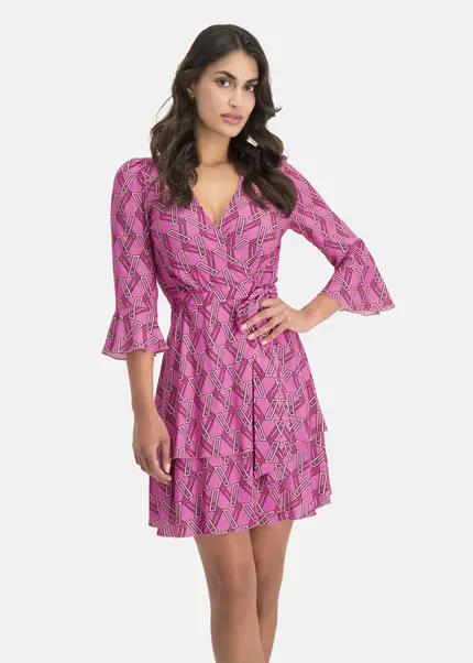 Nicowa Extravagant wrap dress - PINOWA in PINKarticle number NC7A12022044E-139 Schlussverkauf