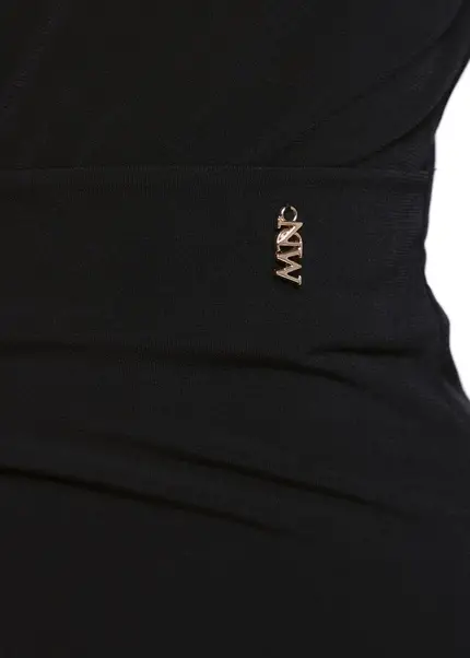 Nicowa Draped mini dress - MICIMA in BLACKarticle number NC8A22007019E-002 Fabrikverkauf