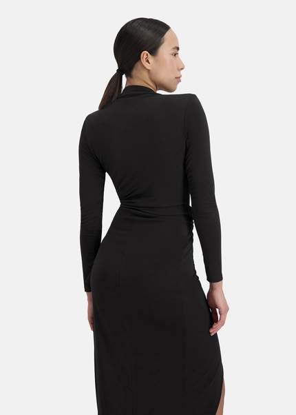Nicowa Draped midi dress - MICIMA in BLACKarticle number NC8A12002019E-002 Meist gekauft