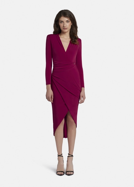 Nicowa Draped midi dress - MICIMA in dark berryarticle number NC8A22003034E-011 Kostenloser Versand