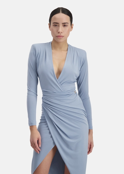 Nicowa Draped midi dress - MICIMA in LIGHTBLUEarticle number NC8A12003025E-019 Limitierter Zeitrabatt