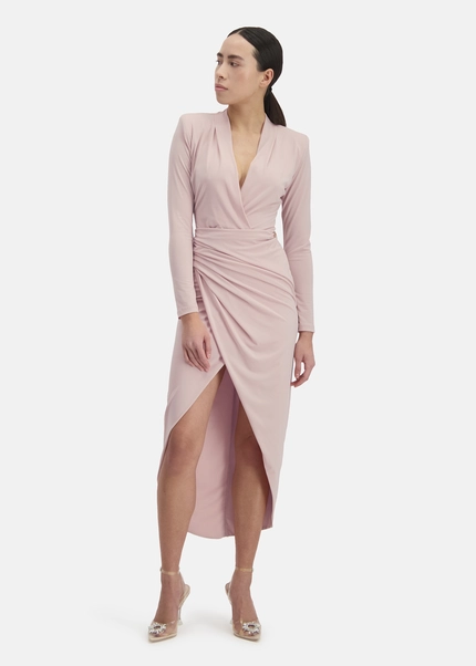 Nicowa Draped midi dress - MICIMA in ROSEarticle number NC8A12001024E-006 Fabrik Onlineshop