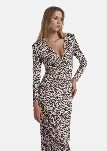 Nicowa Draped maxi dress - MICIMA in CREAMarticle number NC8A22006017E-072 Fabrikpreis