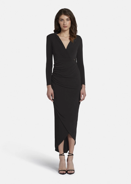 Nicowa Draped maxi dress - MICIMA in BLACKarticle number NC8A22005019E-002 Sonderangebot