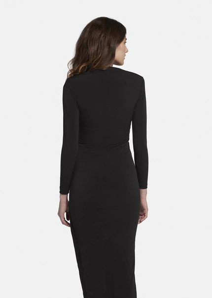 Nicowa Draped maxi dress - MICIMA in BLACKarticle number NC8A22005019E-002 Sonderangebot