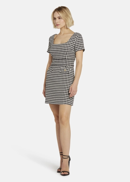 Nicowa Sheath bouclé dress VANTREA in BLACK MULTICOLORarticle number NC8A22509019E-002 Großer Ausverkauf