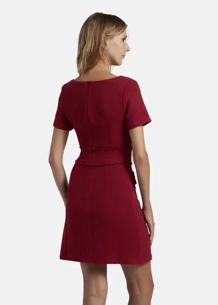 Nicowa Sheath bouclé dress VANTREA in dark berryarticle number NC8A22504034E-011 Flash Sale