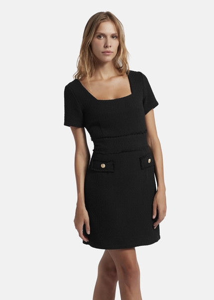 Nicowa Sheath bouclé dress VANTREA in BLACKarticle number NC8A22504019E-002 Begrenztes Angebot