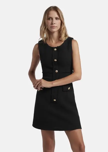Nicowa Short bouclé dress- CHIMORA in BLACKarticle number NC7A32009019E-002 Online Shopping