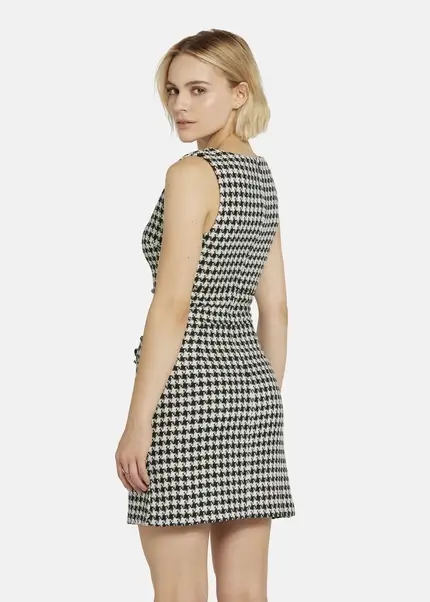 Nicowa Short bouclé dress CHIMORA in BLACK MULTICOLORarticle number NC8A22503019E-002 Preisnachlass