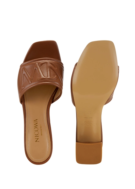 Nicowa Monogram block sandal - CAPULIO NCW in Brownarticle number NC8A11503027E-151 Saisonschlussverkauf