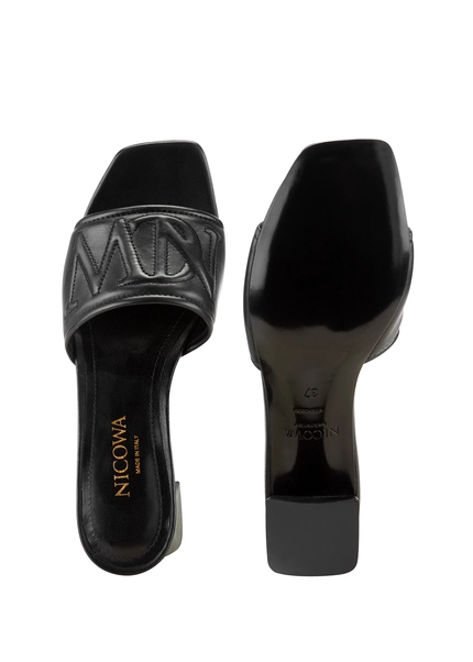 Nicowa Monogram block sandal - CAPULIO NCW in Blackarticle number NC8A11503019E-002 Cyber Monday