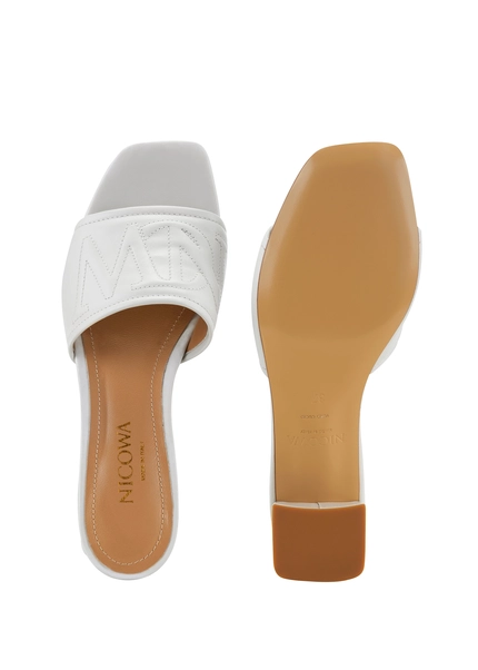 Nicowa Monogram block sandal - CAPULIO NCW in Creamarticle number NC8A11503012E-072 Weihnachtsangebot