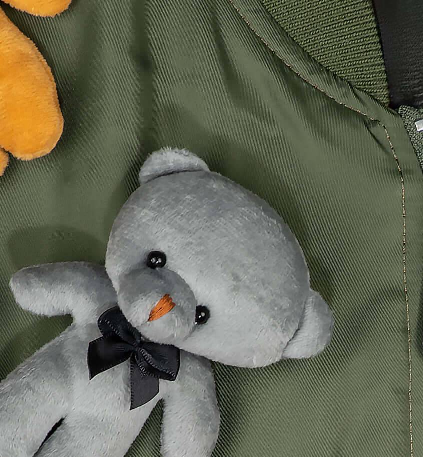 ﻿NIL+MON Bomber Jacket "Bear Gang" Rabatte dieses Monats