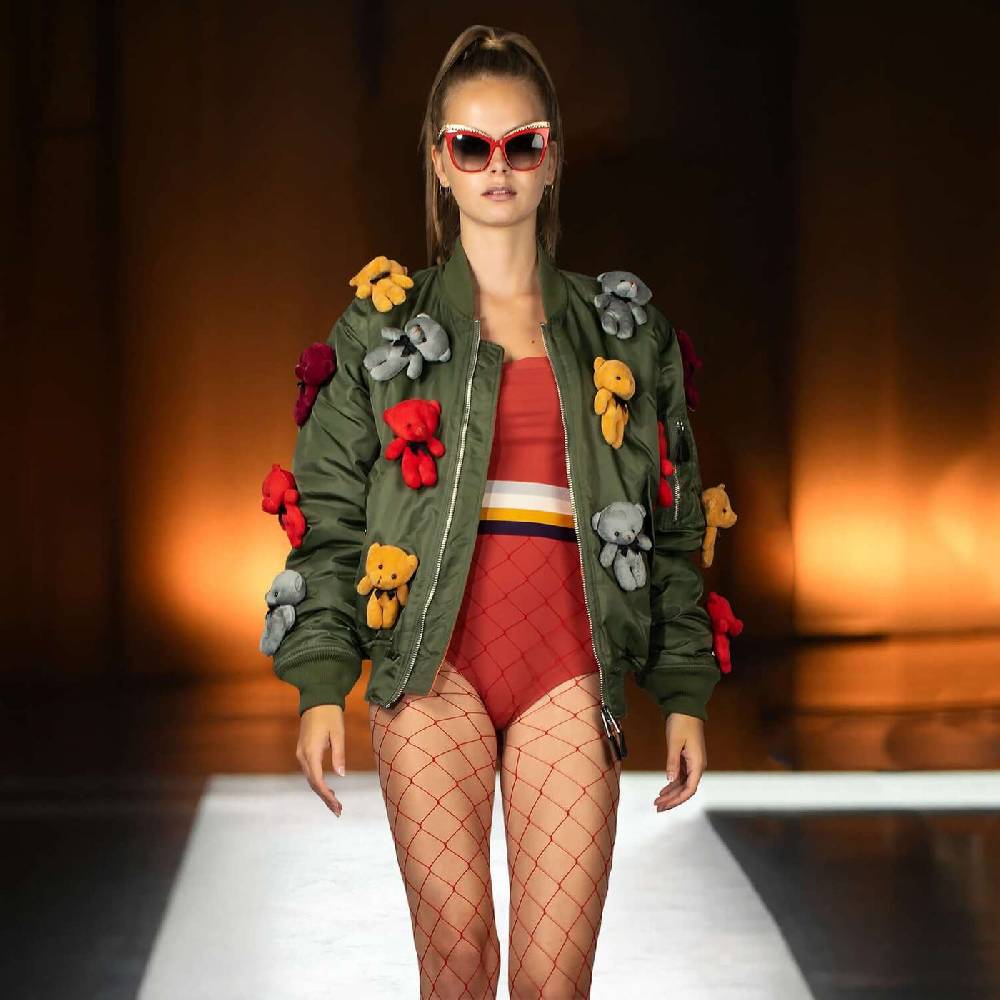﻿NIL+MON Bomber Jacket "Bear Gang" Rabatte dieses Monats