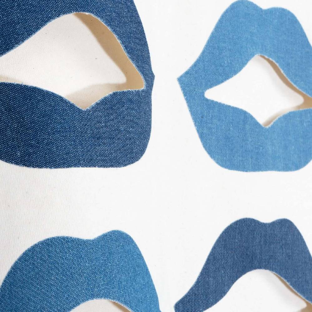 NIL+MON Oversize Tee "Denim Lips" Schlussverkauf