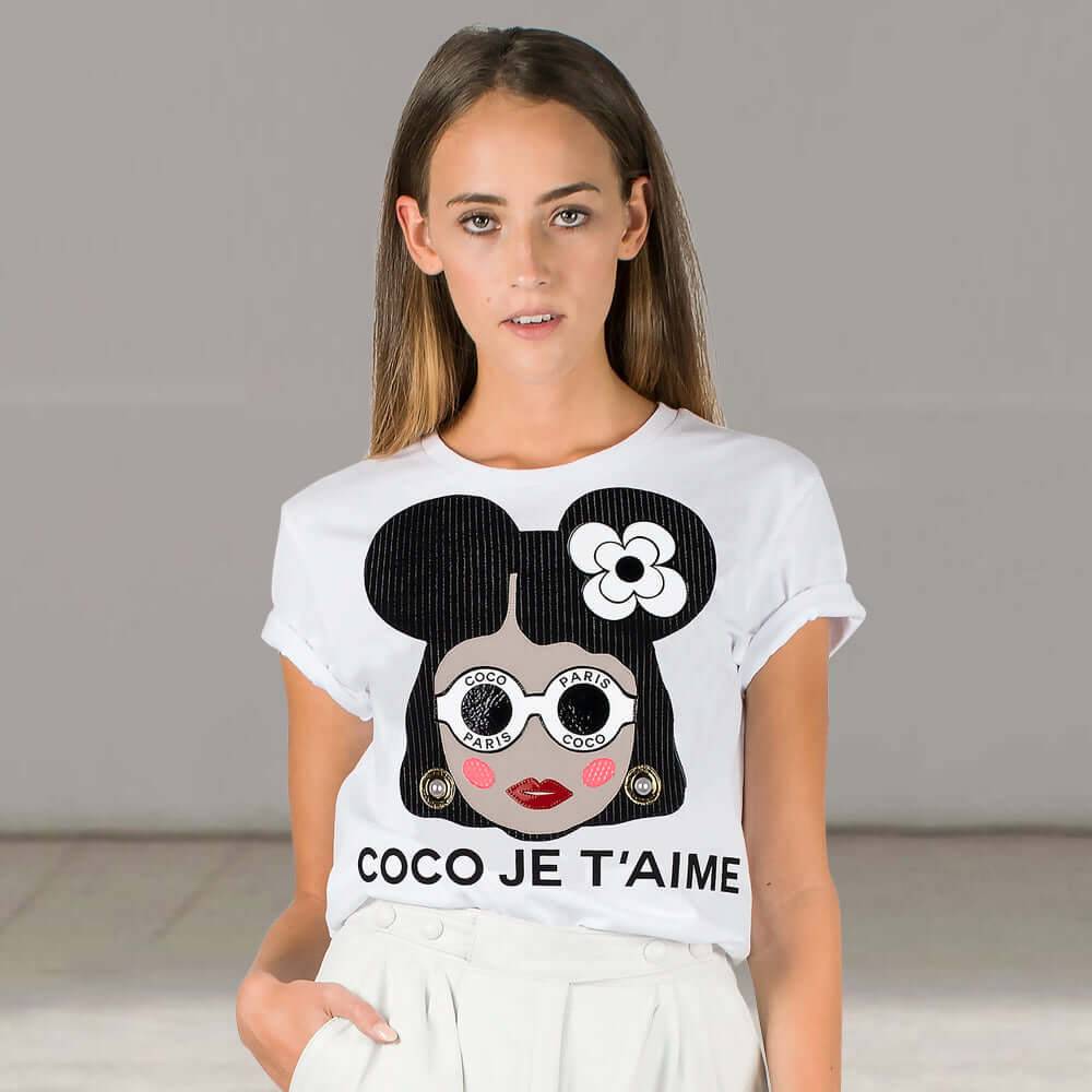 NIL+MON T-Shirt "Coco Je" Flash Sale