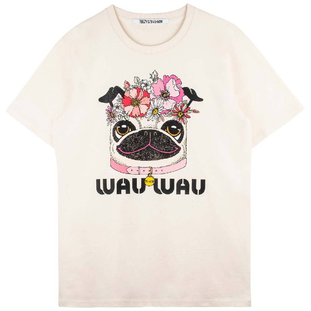 NIL+MON Oversize Tee "TZ FLWR Wau" Preisnachlass