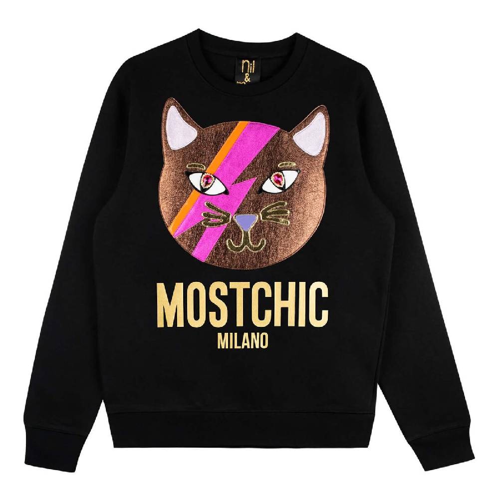 NIL+MON Sweatshirt "Chic Cat Gold" Black Friday Preise
