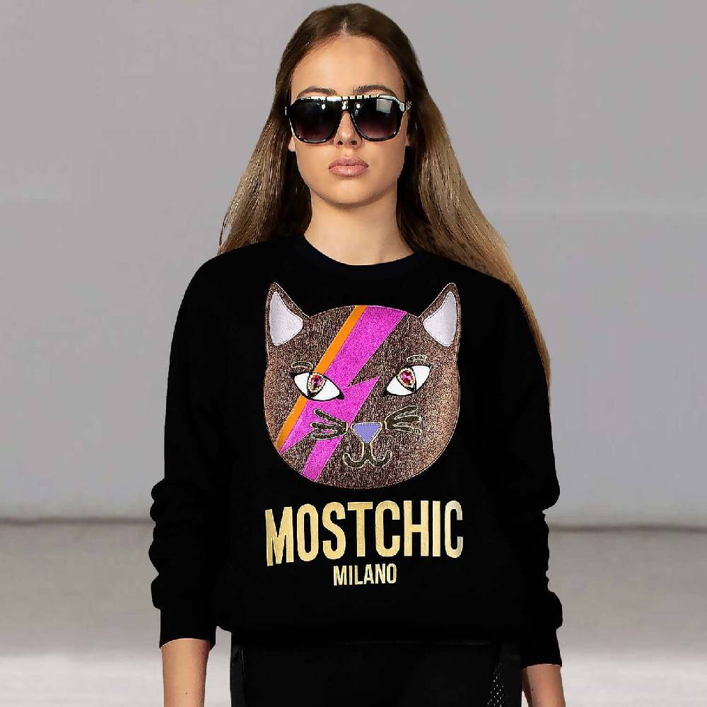 NIL+MON Sweatshirt "Chic Cat Gold" Black Friday Preise