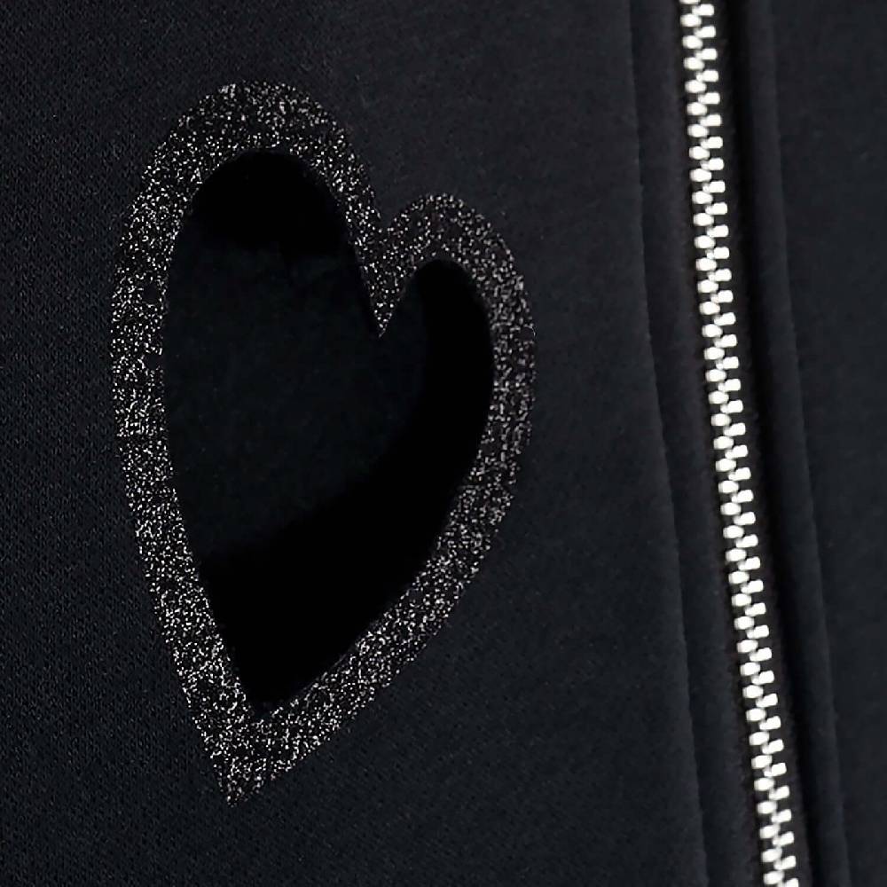 NIL+MON Crop Zip Hoodie "Flying Hearts" Rabatte dieses Monats