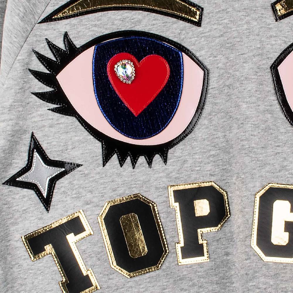 NIL+MON Crop Hoodie "Top GRL" Sonderangebot