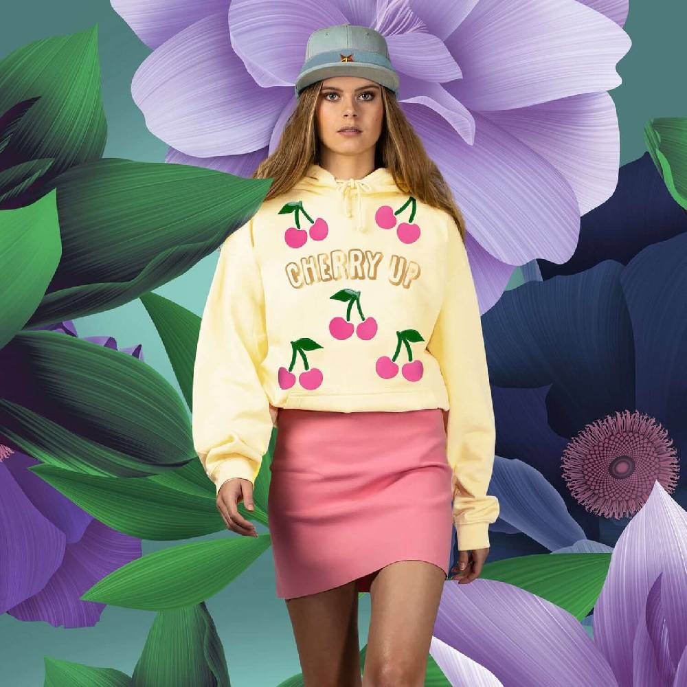 NIL+MON Hoodie "Cherry Up" Kostenlose Rückgabe