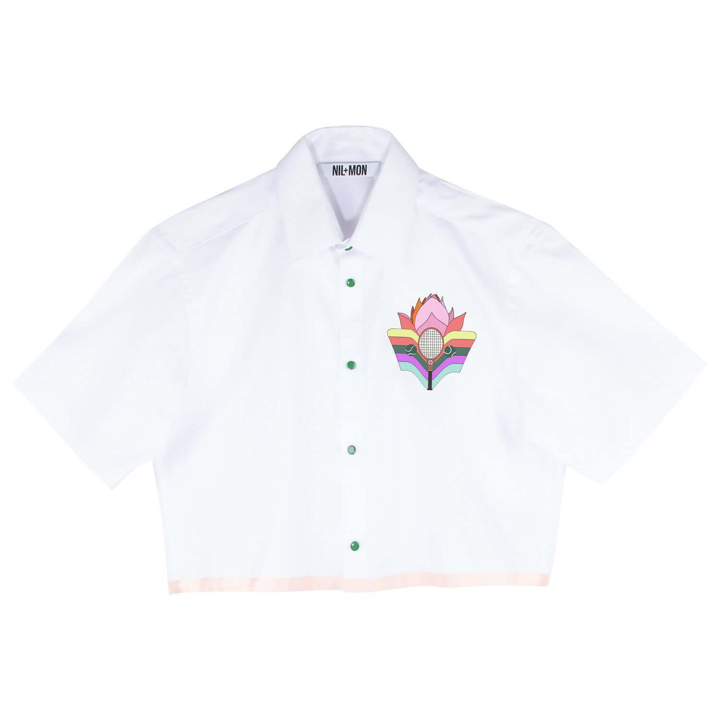NIL+MON Crop Shirt "Rose" Kostenlose Rückgabe