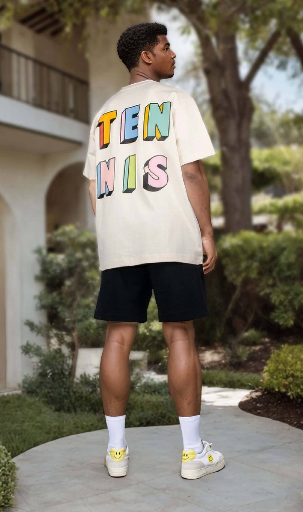 NIL+MON Oversize Tee "Tennis" Rabatte dieses Monats