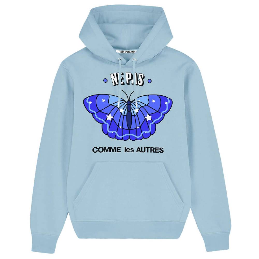 NIL+MON Hoodie "TZ Ne Pas Blue" Super Sparpreis
