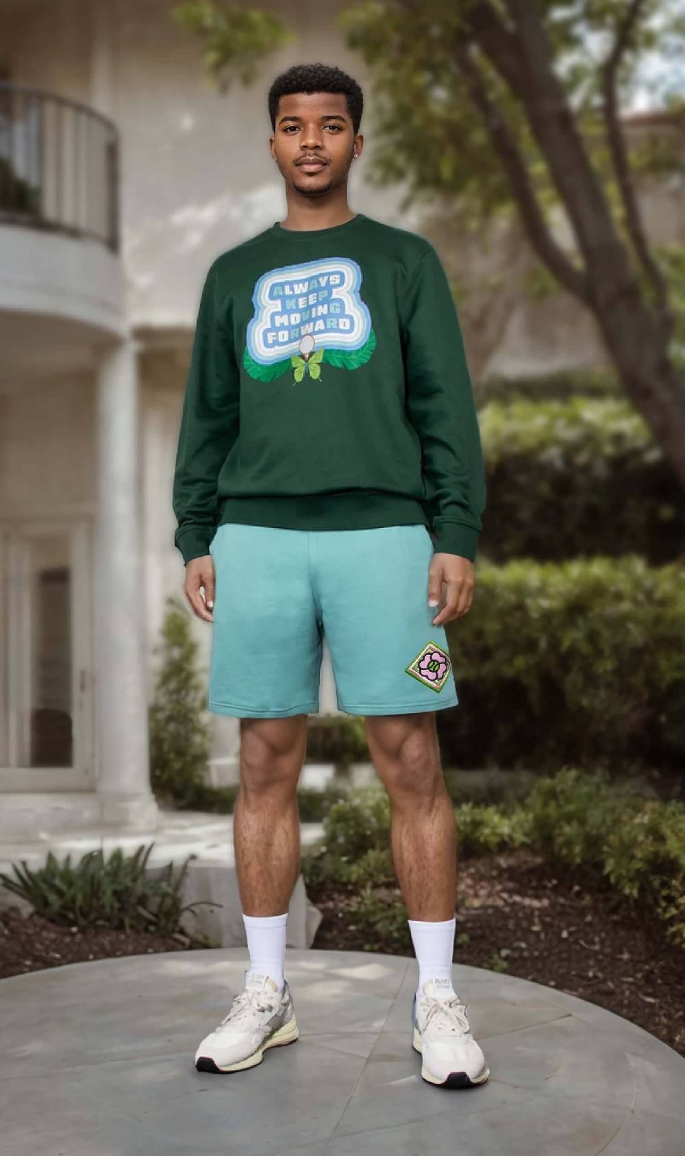 NIL+MON Shorts "Clover Rose" Große Rabatte