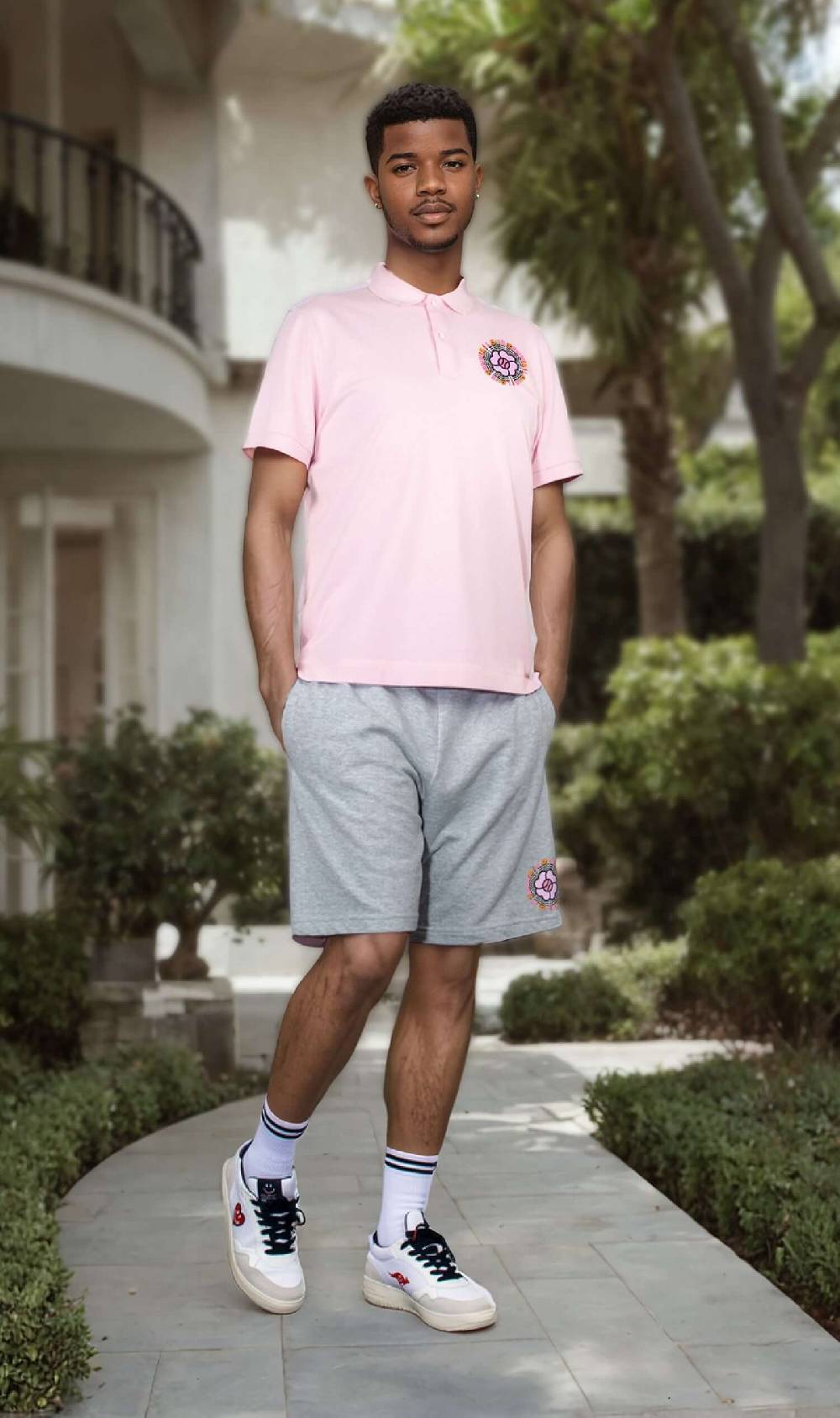 NIL+MON Shorts "Circle Rose" Preisnachlass