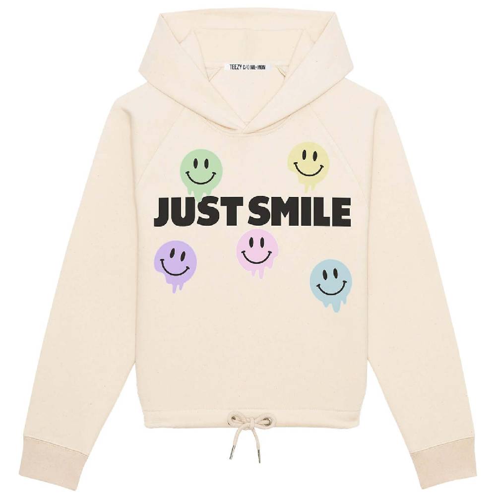 NIL+MON Crop Hoodie "TZ Smile" Top Angebot