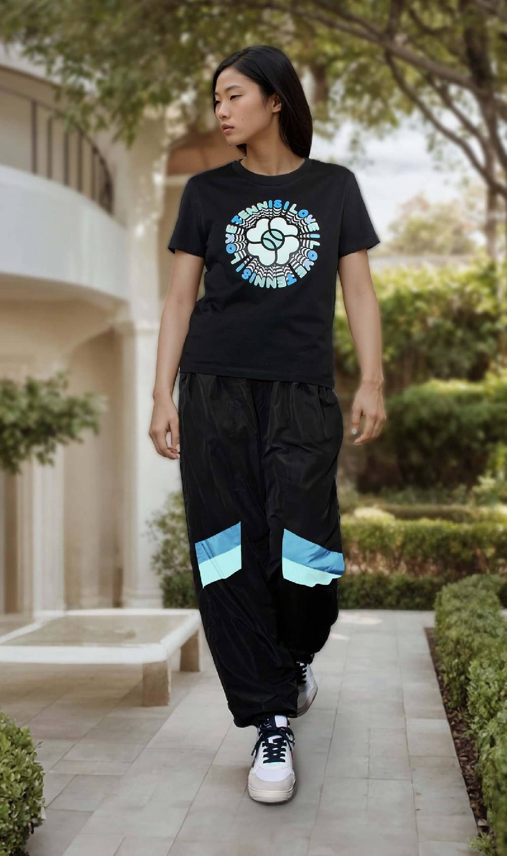 NIL+MON T-Shirt "Circle Blue" Sonderangebot der Fabrik