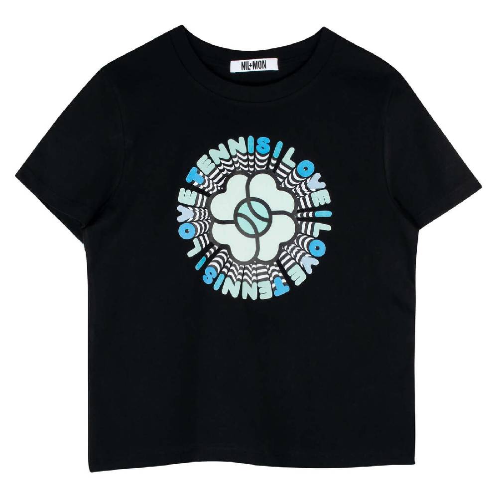 NIL+MON T-Shirt "Circle Blue" Sonderangebot der Fabrik