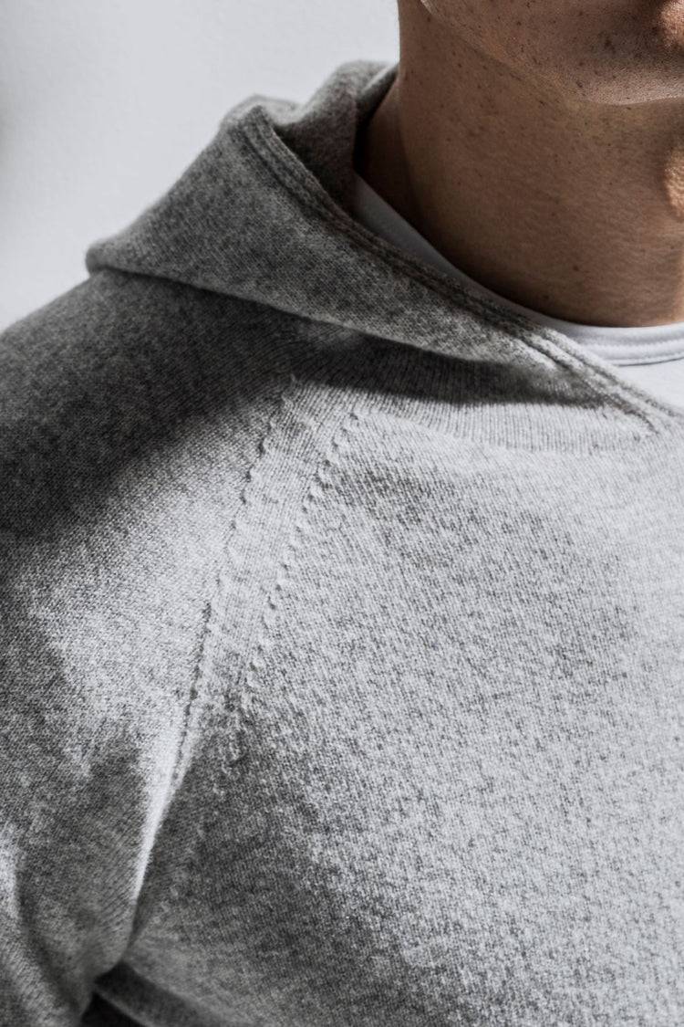Phil Petter Kapuzen-Pullover aus Cashmerino, 3D Knit Fabrik Onlineshop