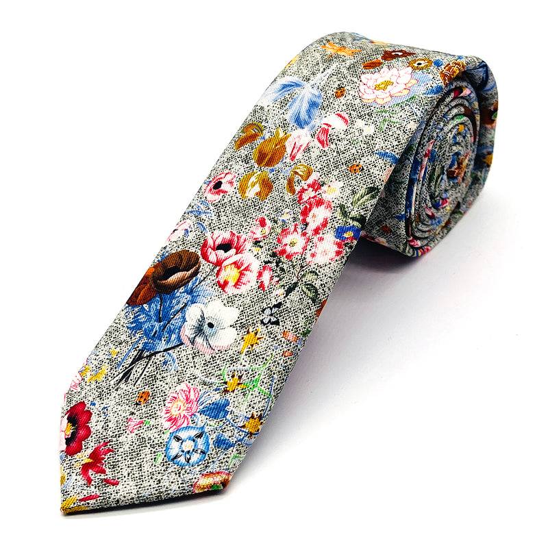 Prince Bowtie Krawatte mit floralem Druck Blitzangebot