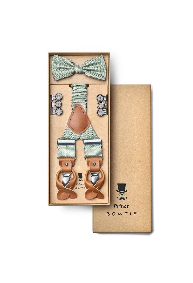 Prince Bowtie Hosenträger Set aus 100% Seide Im Verkauf