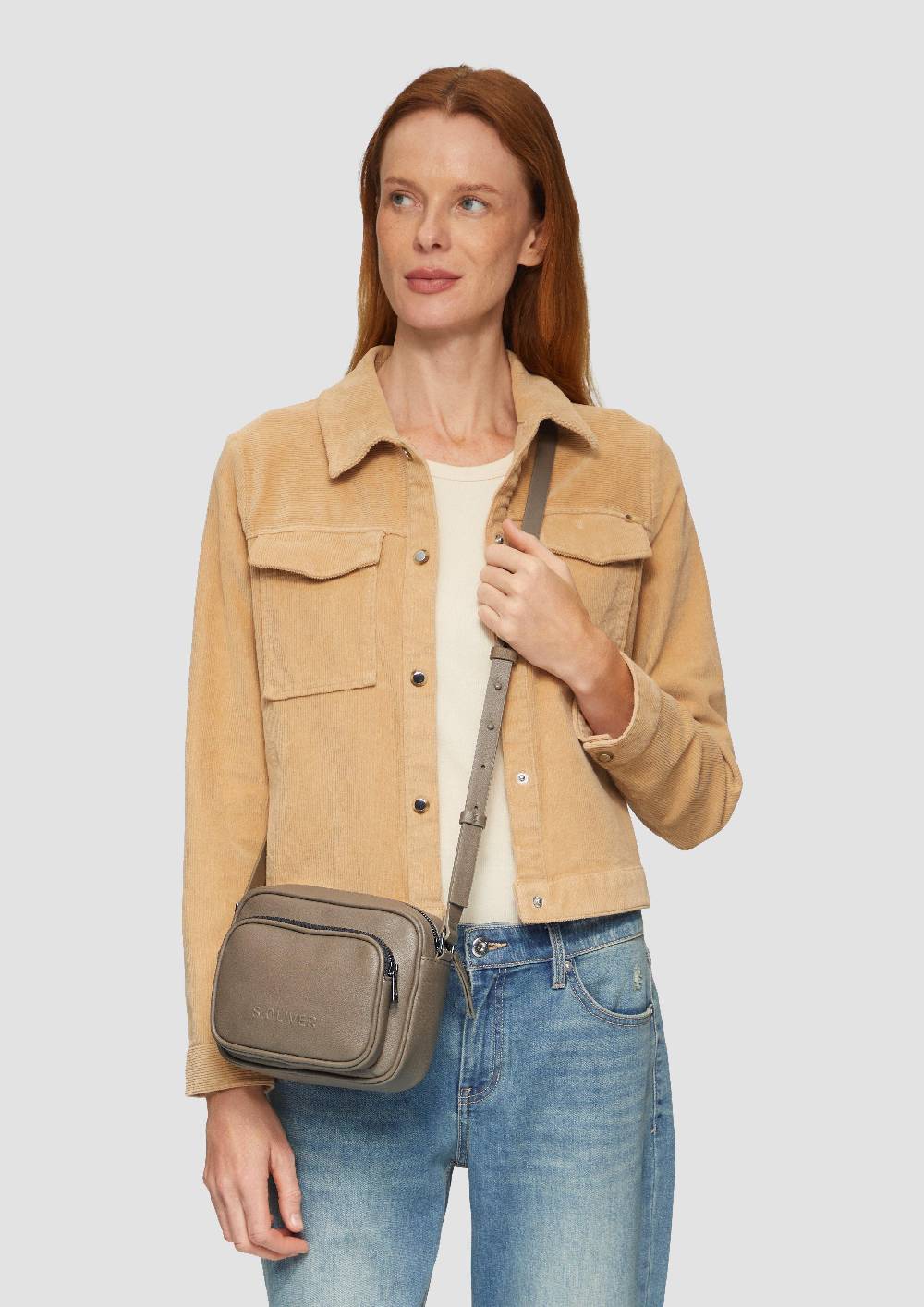 s.Oliver Große Camera-Bag in Leder-Optik Black Friday