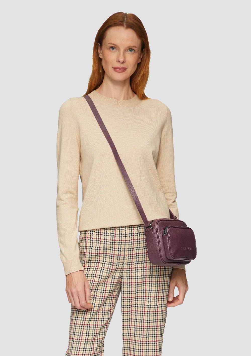 s.Oliver Große Camera-Bag in Leder-Optik Cyber Monday