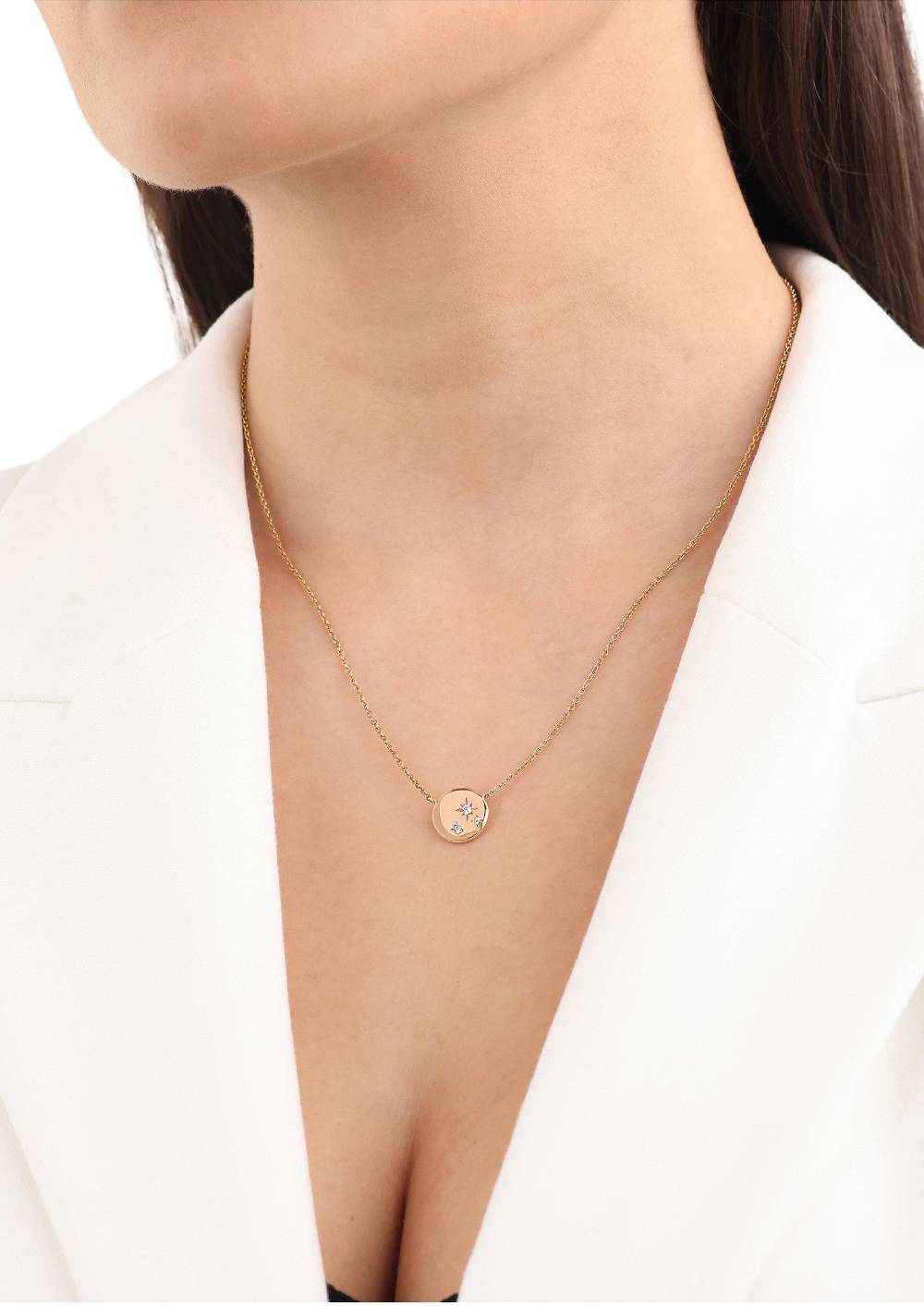 s.Oliver Silber-Halskette mit Zirkonia-Anhänger Top Angebot