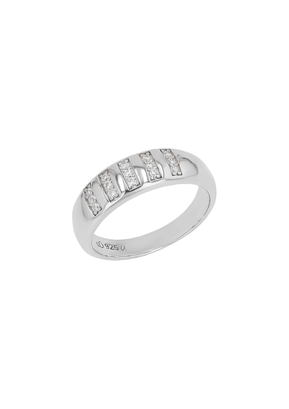s.Oliver Silber-Ring mit Zirkonia-Steinen Neueste Mode