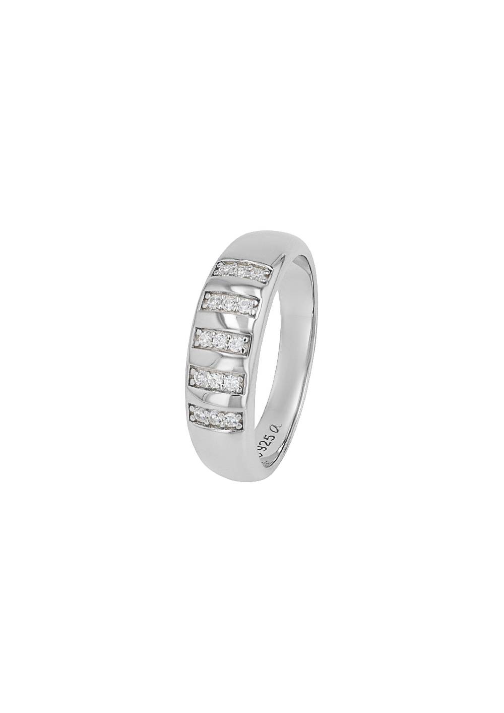 s.Oliver Silber-Ring mit Zirkonia-Steinen Neueste Mode
