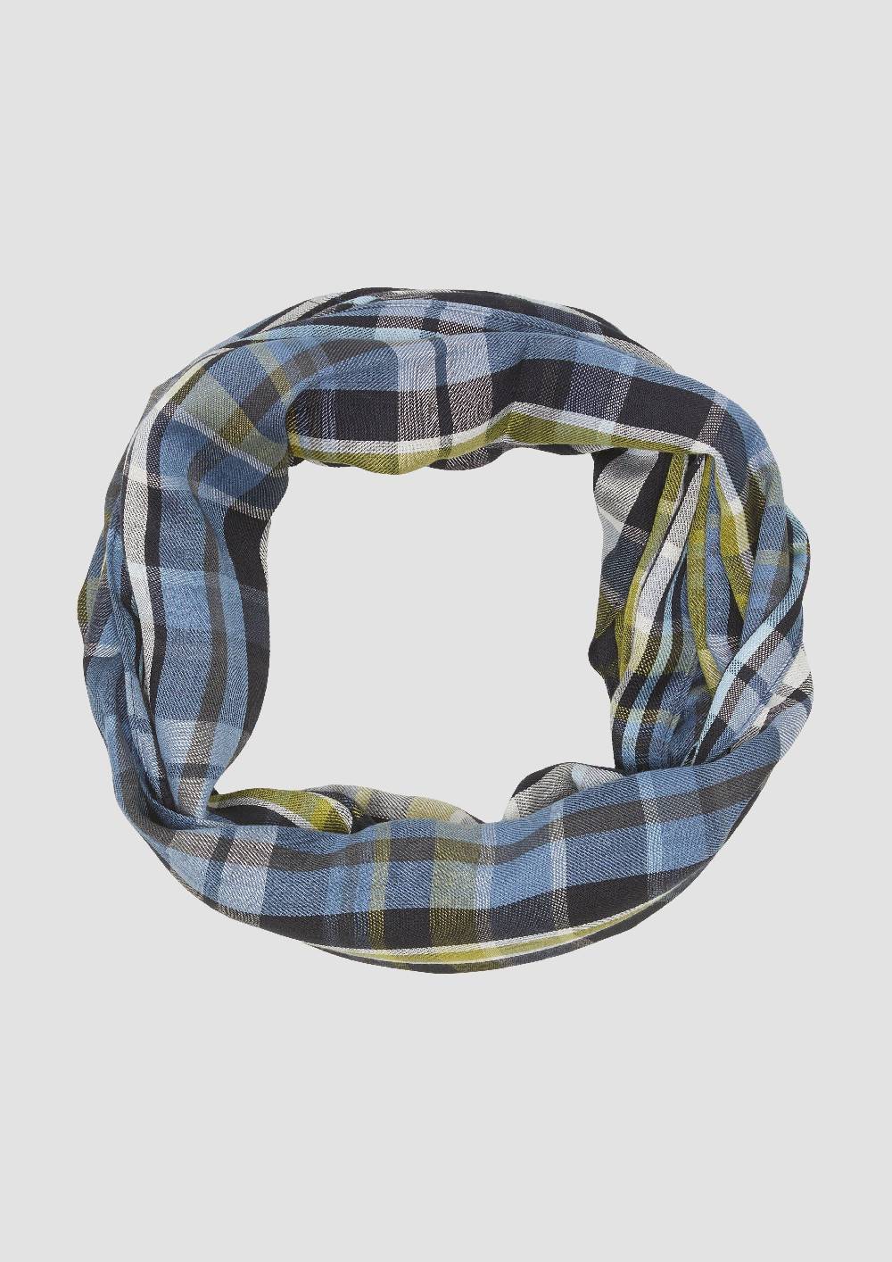 s.Oliver Karierter Loop-Schal aus Modalmix Wochenangebot