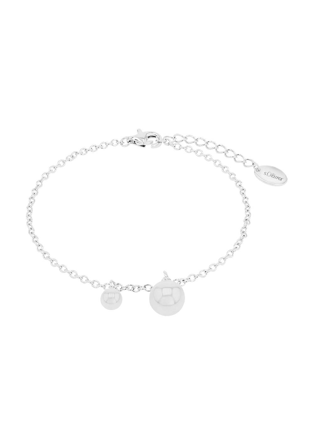 s.Oliver Silber-Armkette mit Zirkonia-Anhängern Discount Store für neue Produkte