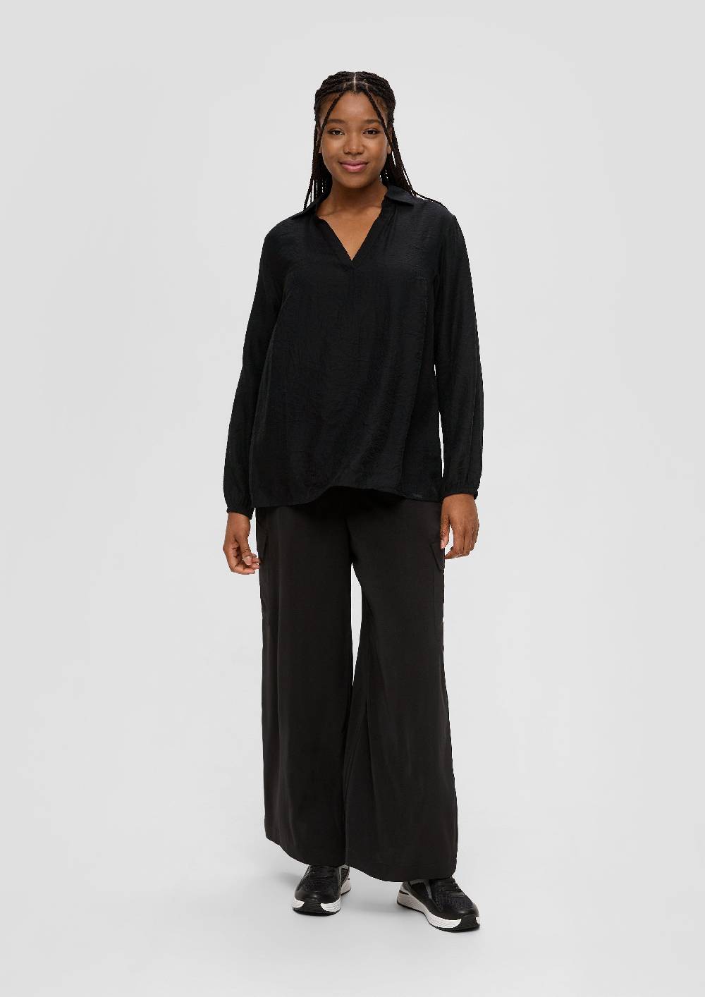 s.Oliver Hemdbluse mit Dobby-Struktur Schlussverkauf