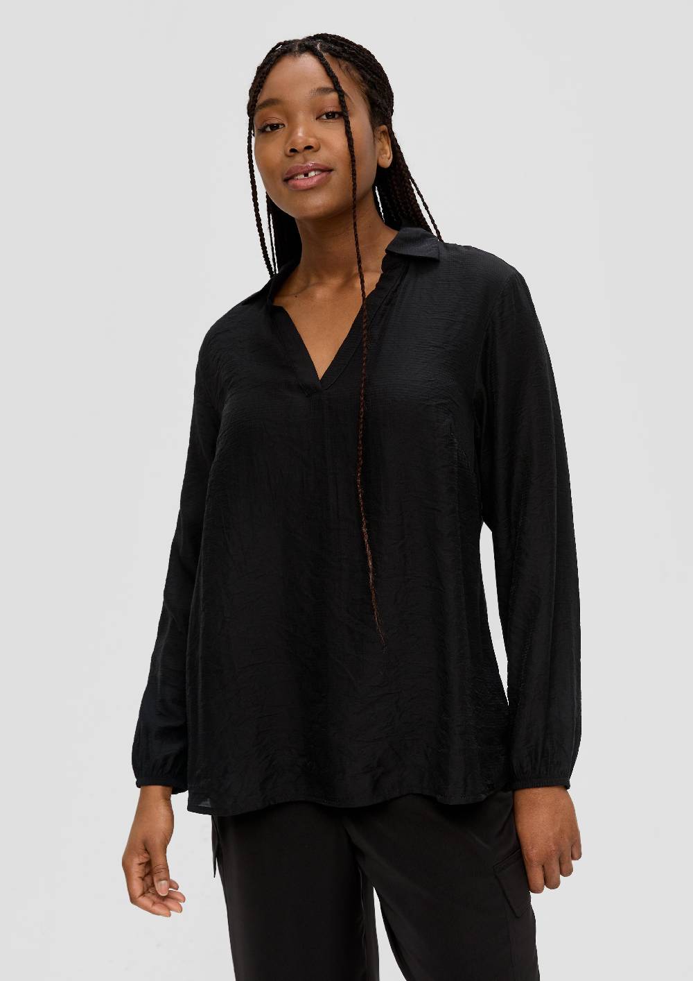 s.Oliver Hemdbluse mit Dobby-Struktur Schlussverkauf
